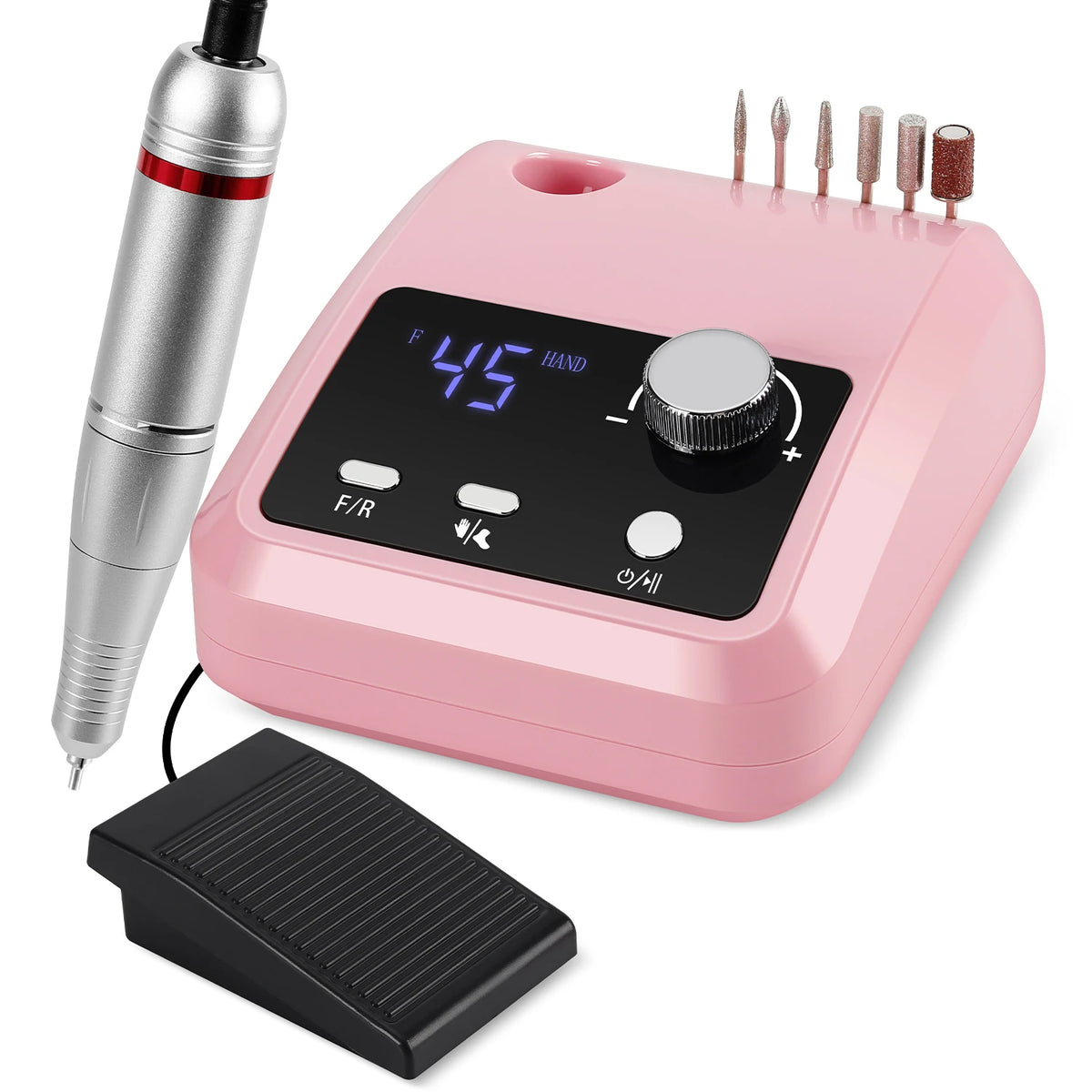 45000 RPM Electric Nail Drill Kit for Acrylic Gel Dip Powder Nails