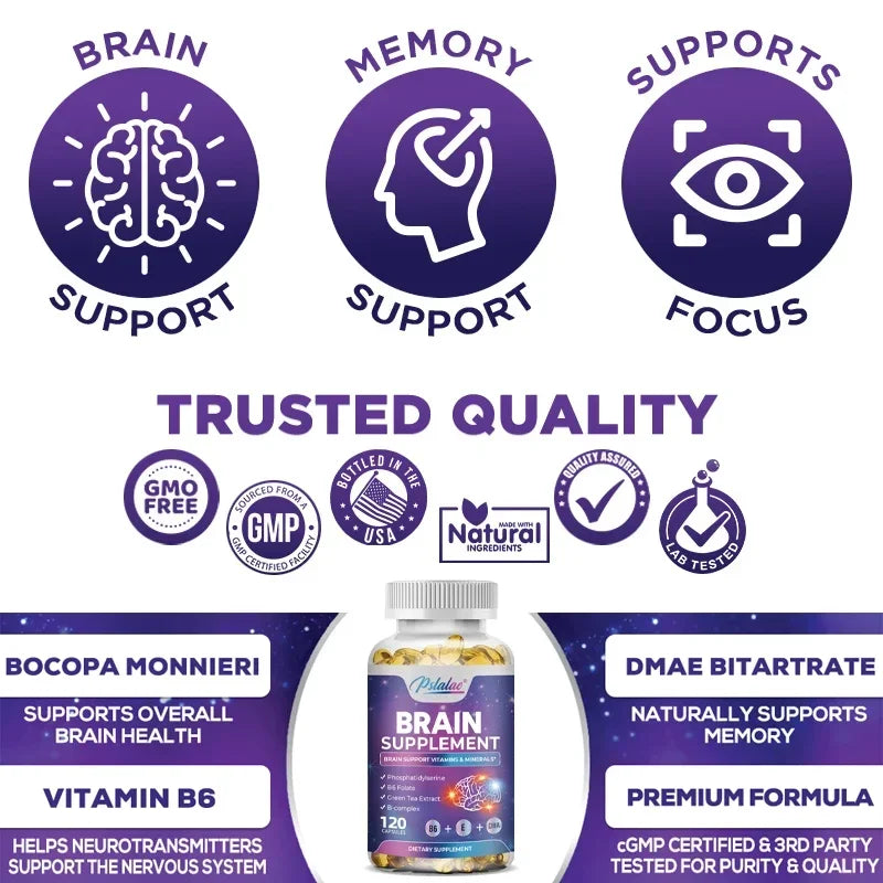 Nootropic Brain and Focus Dietary Supplement