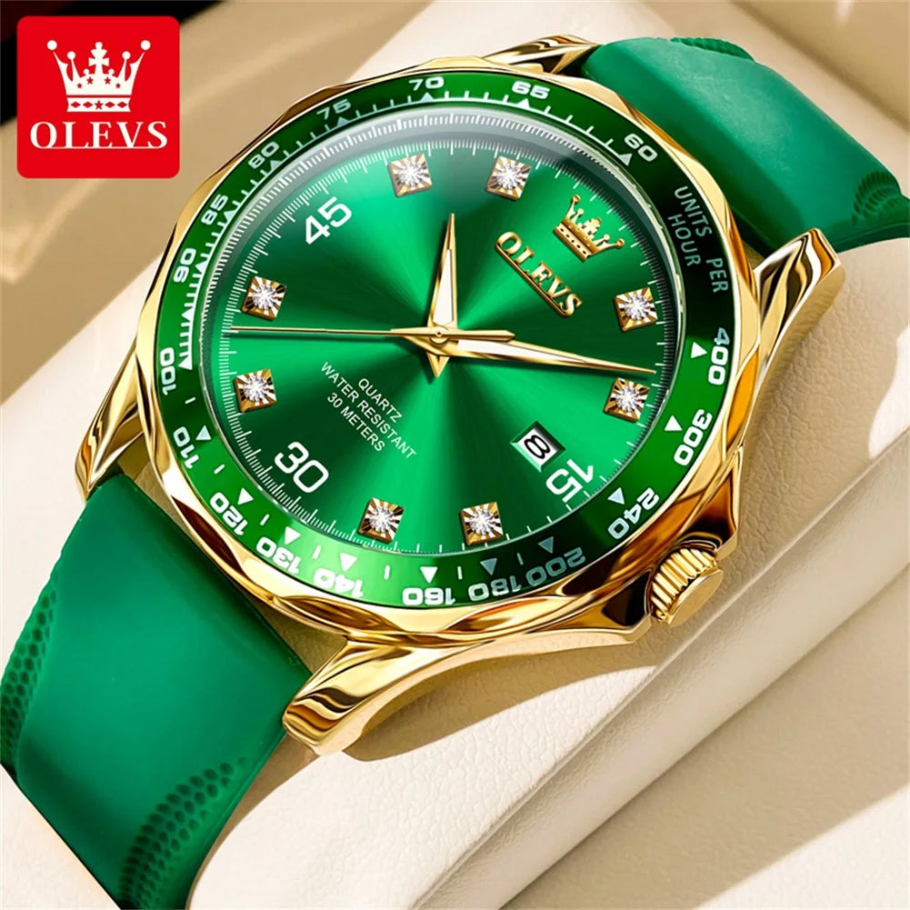 Men's Quartz Stainless Steel Watch with Auto Date