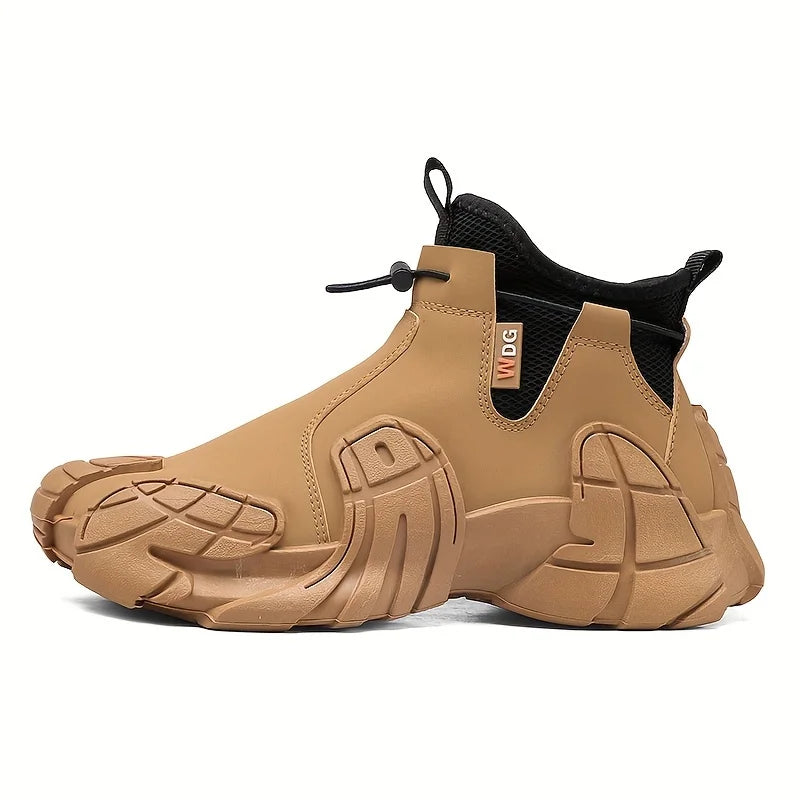 Men's High-Top Side-Zipper Work Casual Boots