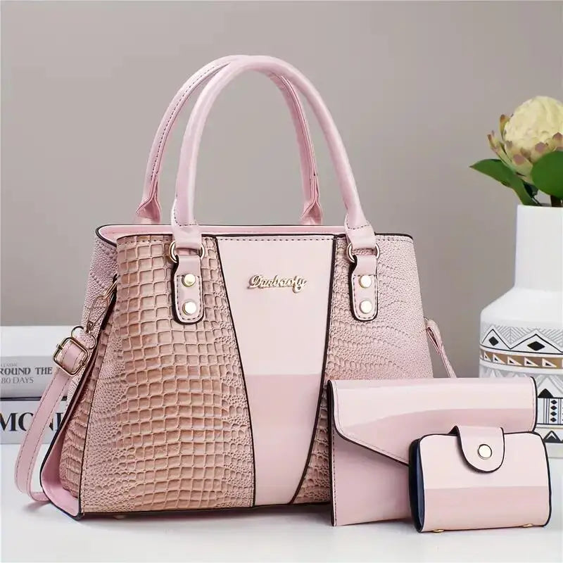 Women's Animal Print PU Leather Shoulder Tote Bag