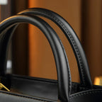 Women's Solid Color Square Buckle Crossbody Shoulder Bag