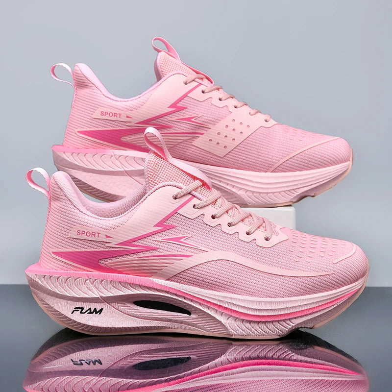 Women's Lightweight Cushioned Running Shoes with Carbon Plate