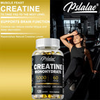 Creatine Monohydrate Muscle Strength Dietary Supplement Capsules