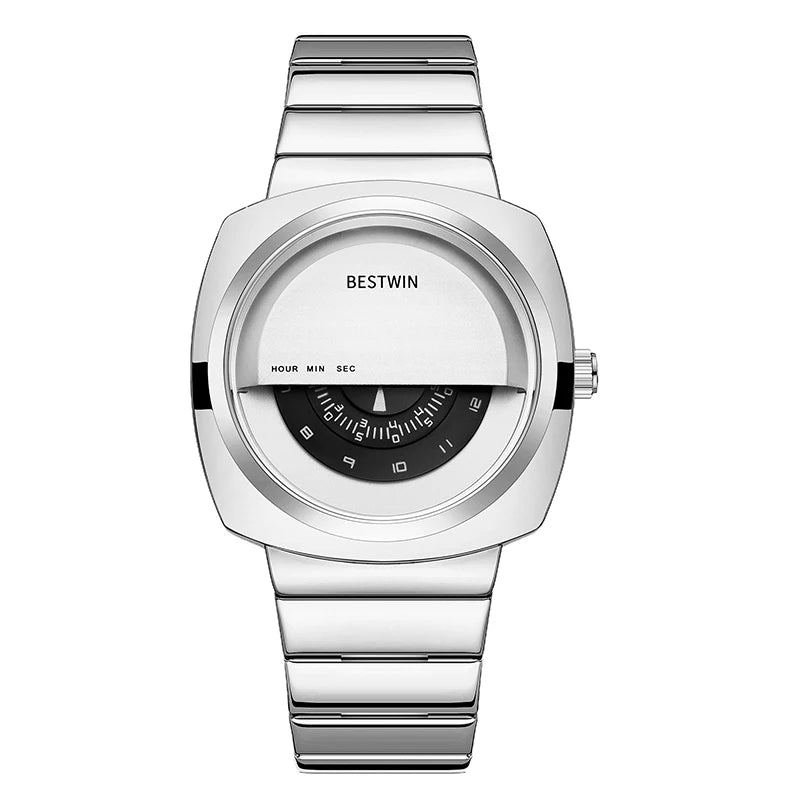 Men's Luxury Creative Stainless Steel Quartz Wristwatch