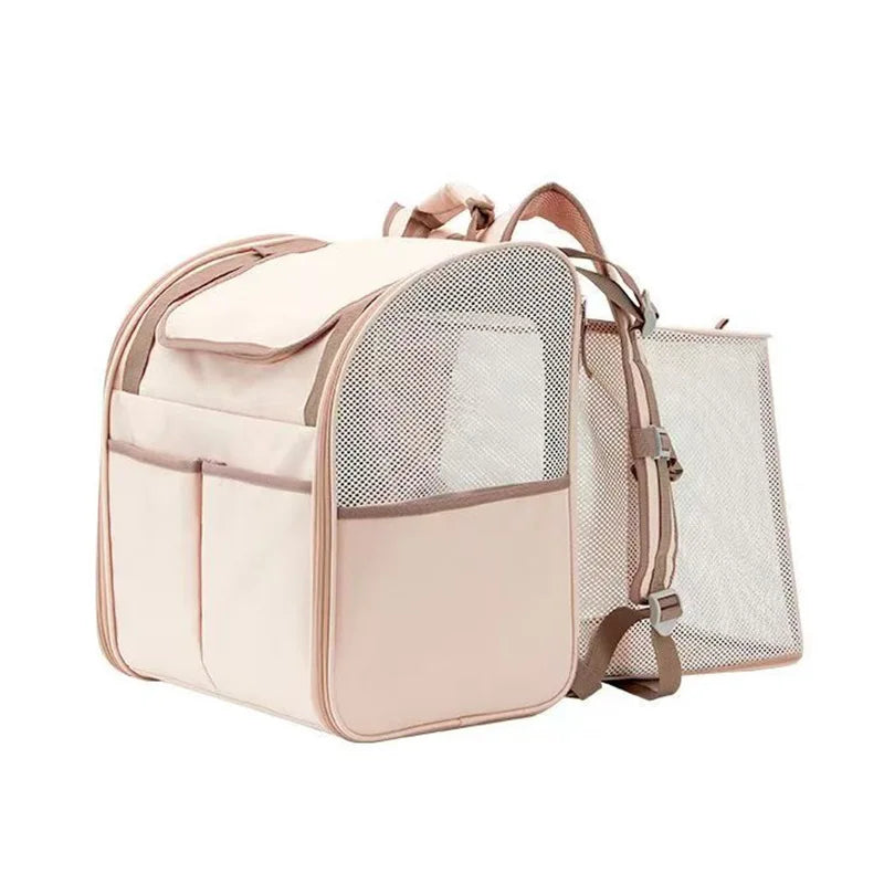 Expandable Breathable Pet Carrier Backpack for Cats Dogs