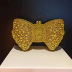 Women's Luxury Rhinestone Bow Wedding Evening Clutch Bag