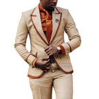 Men's Elegant Slim Fit 2-Piece Suit Set