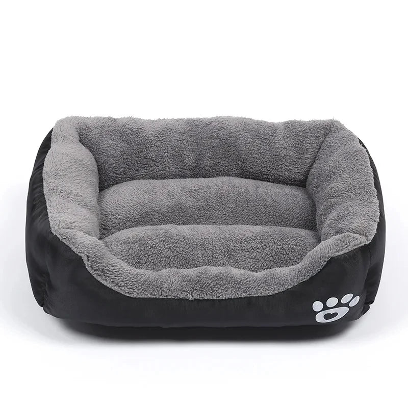 Soft Square Dog Sofa Warm Washable Pet Bed