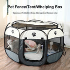 Foldable Oxford Cloth Pet Tent Playpen for Cats Dogs