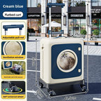 Collapsible Pet Trolley Travel Carrier for Cats Dogs