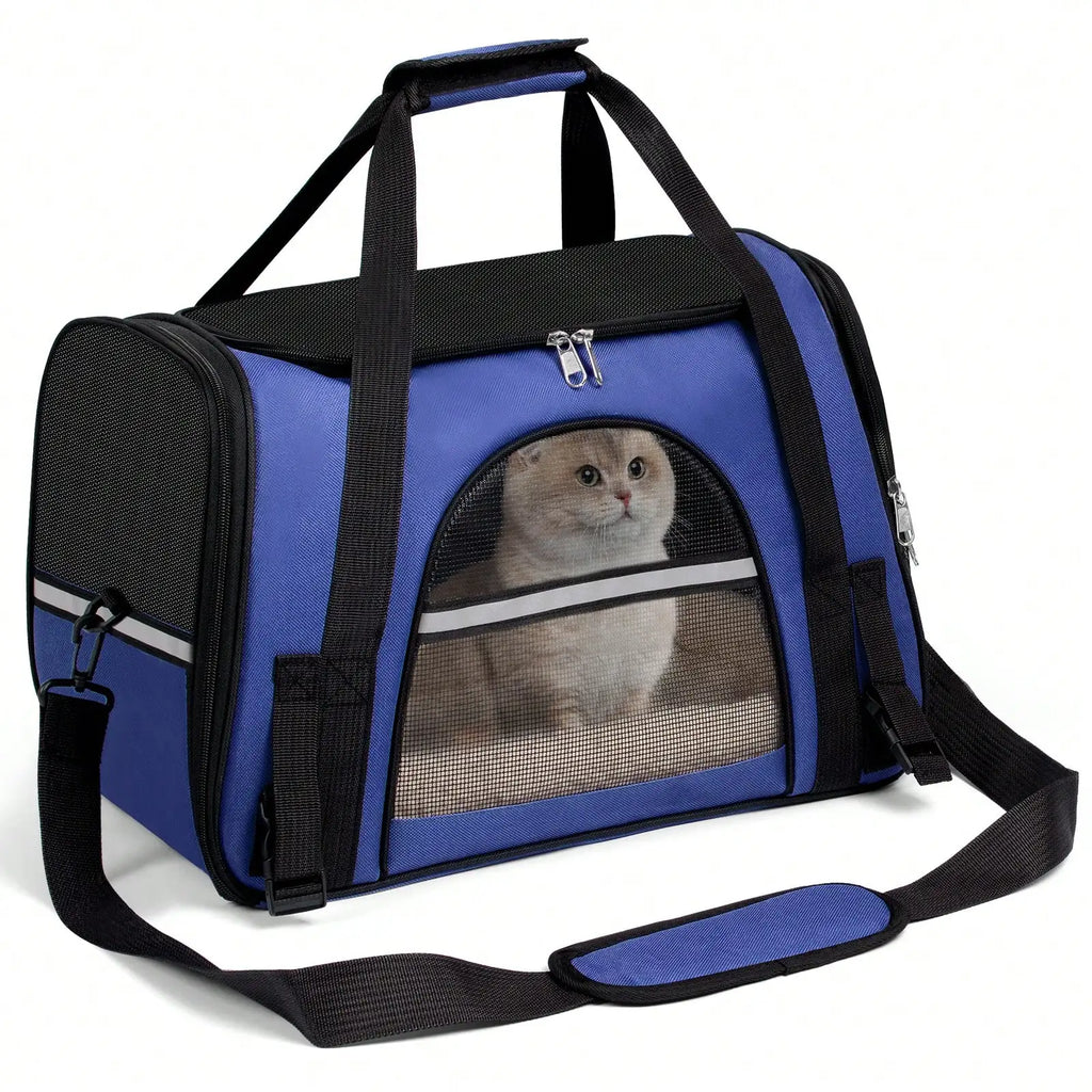 Foldable Airline Approved Pet Carrier Bag for Cats Dogs