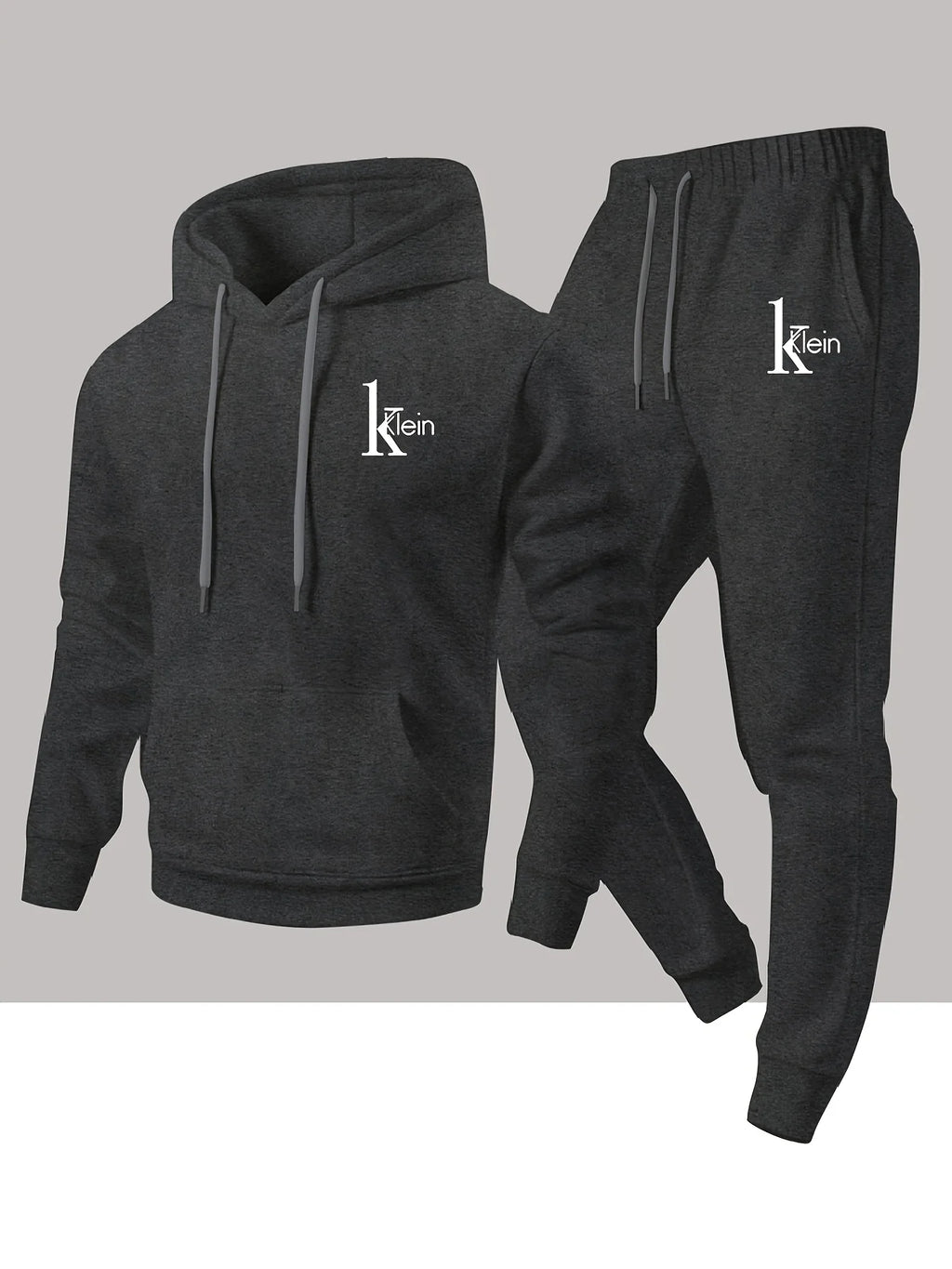 Men's Two-Piece Hooded Sweatshirt and Pants Set