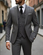 Men's Classic Slim Fit 3-Piece Suit Set