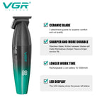 Men Professional Cordless Hair Clipper Rechargeable Trimmer Set