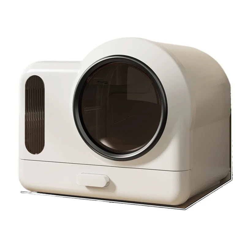 Ventilated Enclosed Cat Litter Box for Cats