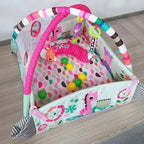 Baby Crawling Play Mat with Educational Fitness Frame