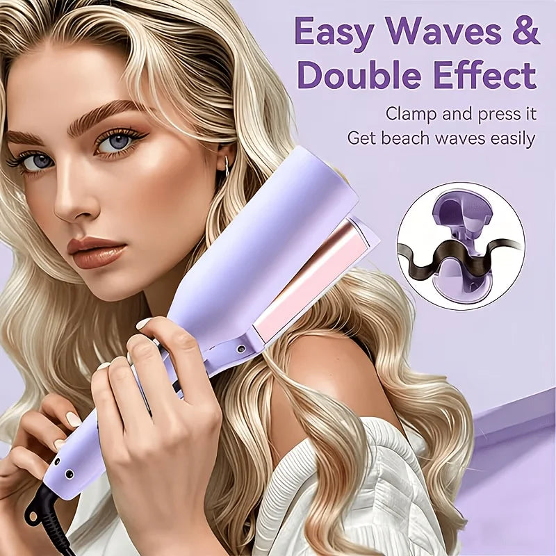 32mm Wave Curling Iron with Comb and Hair Ties