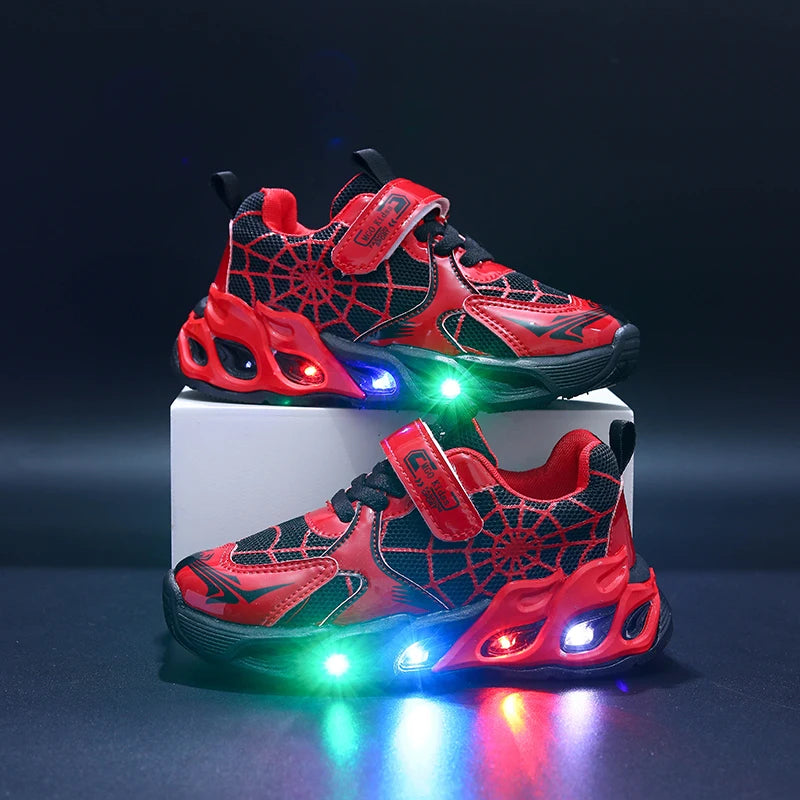 Kids' Breathable Mesh LED Luminous Sneakers