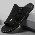 Men's Luxury Genuine Leather Outdoor Beach Slide Sandals