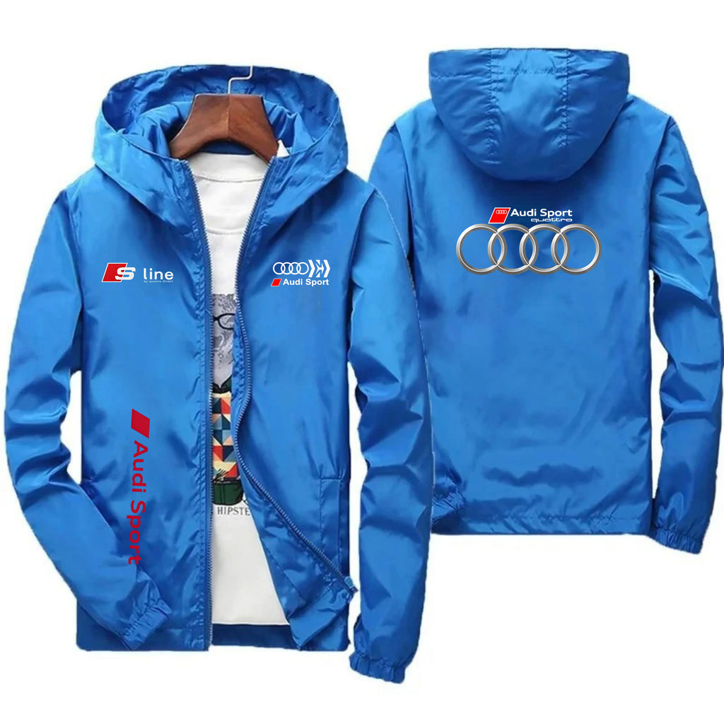 Men's Moto Biker Sport Jacket Thin Polyester