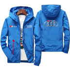 Men's Moto Biker Sport Jacket Thin Polyester