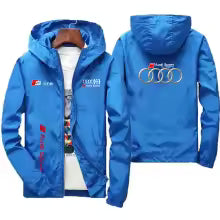 Men's Moto Biker Sport Jacket Thin Polyester