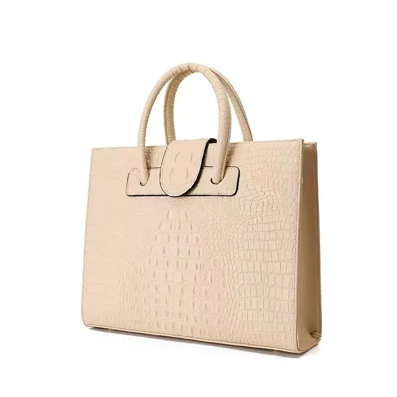 Women's Alligator Pattern Leather Handbag Crossbody Bag
