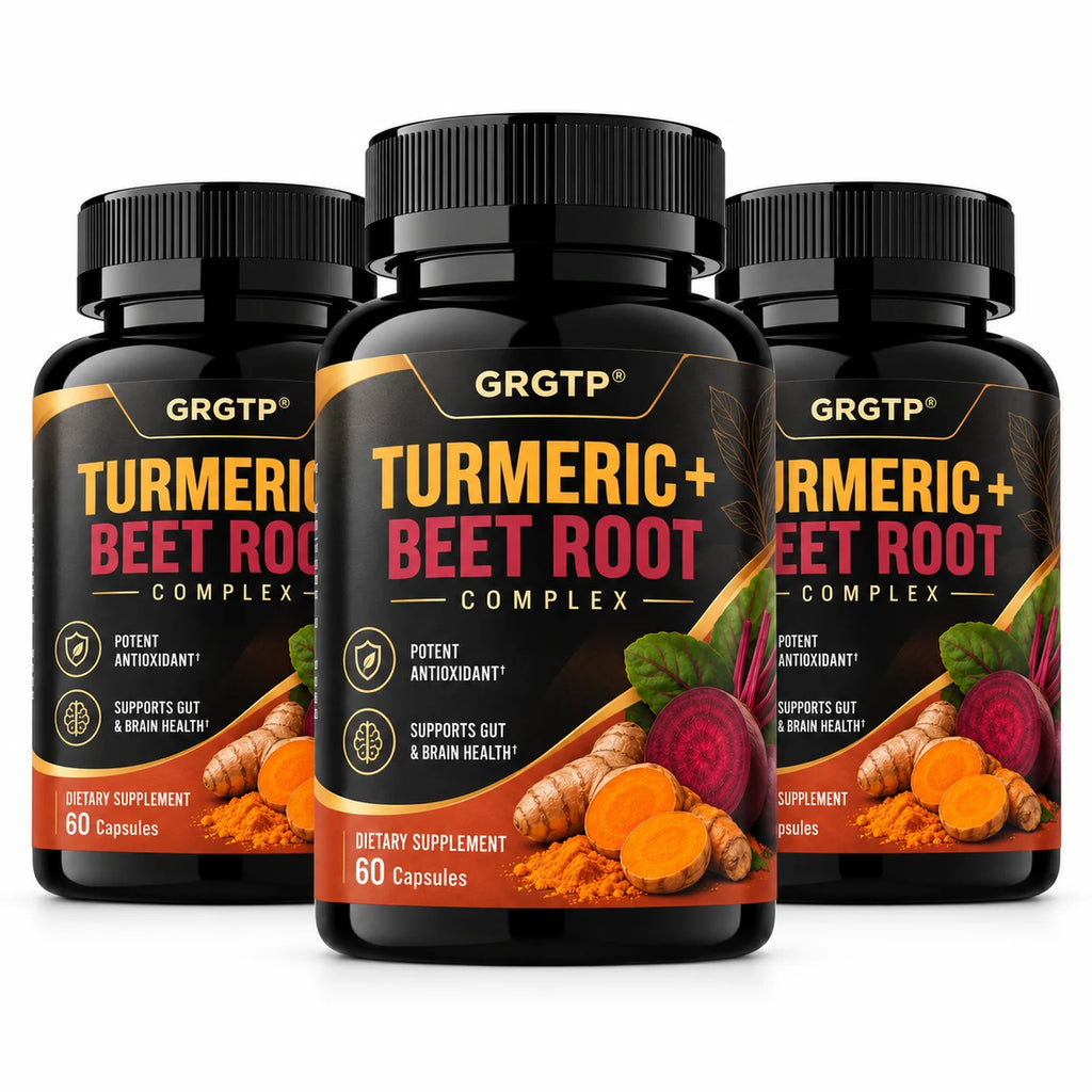 Turmeric Beet Root Complex Antioxidant Energy Supplement Capsules