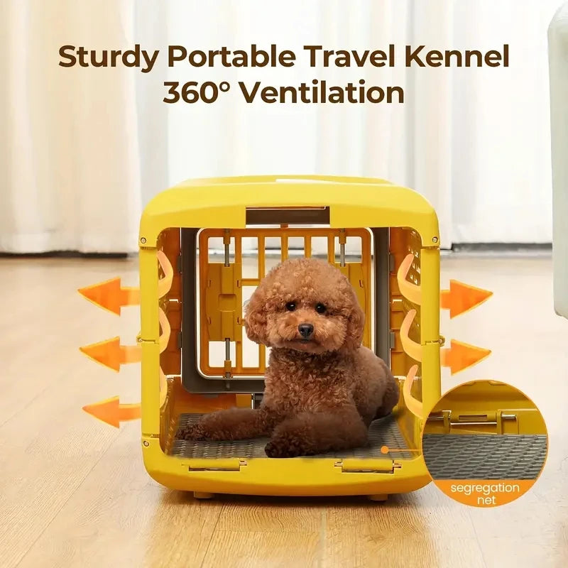 Foldable Pet Travel Carrier Dog Cage for Cats Dogs
