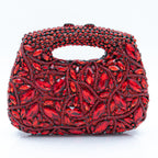 Women's Luxury Rhinestone Top Handle Evening Clutch Bag