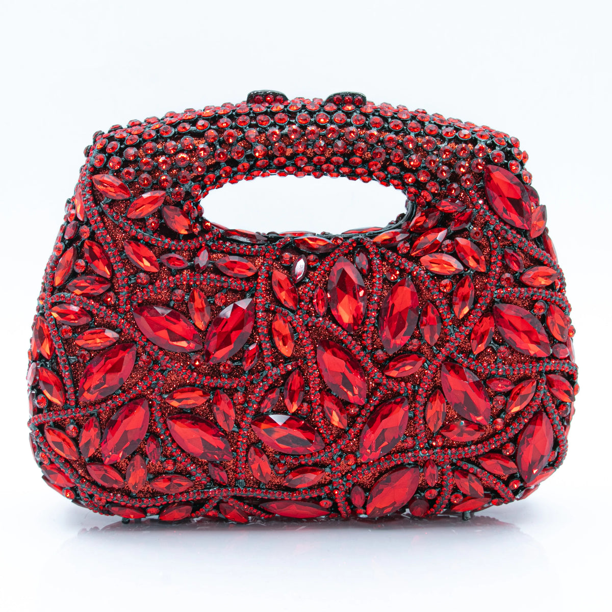Women's Luxury Rhinestone Top Handle Evening Clutch Bag