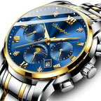 Men's Automatic Mechanical Watch with Moon Phase