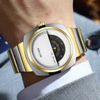 Men's Luxury Creative Stainless Steel Quartz Wristwatch