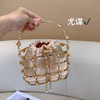 Women's Luxury Hollow Out Rhinestone Evening Clutch Bag