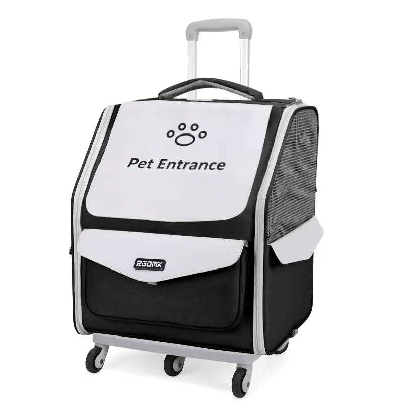 Breathable Foldable Pet Stroller Backpack Carrier for Cats Dogs