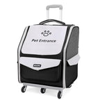 Breathable Foldable Pet Stroller Backpack Carrier for Cats Dogs