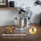 Electric 8-Speed Tilt-Head Stand Mixer and Blender 1000W