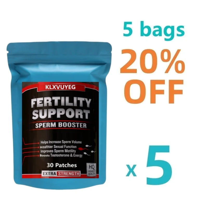 Male Fertility & Testosterone Support Dietary Supplement Patches