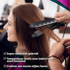 Wide-Width Ionic Hair Straightener with 4 Temperature Settings