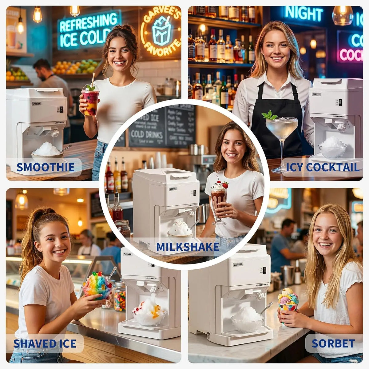 Commercial Electric Ice Shaver and Snow Cone Maker