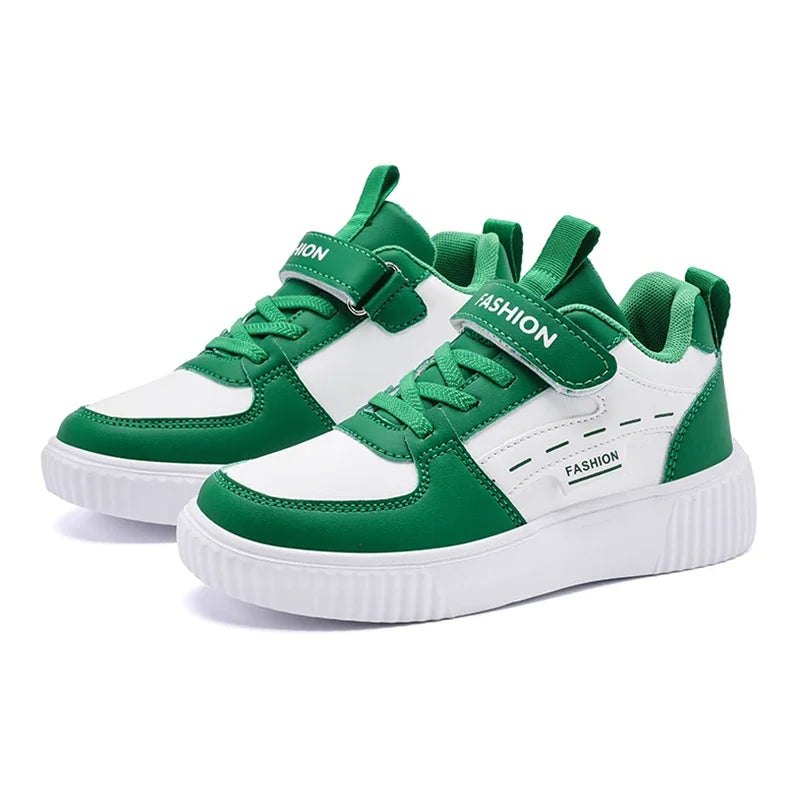 Kids' PU Leather Non-Slip Basketball Sneakers