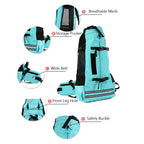 Breathable Pet Backpack Dog Carrier Bag with Waist Belt