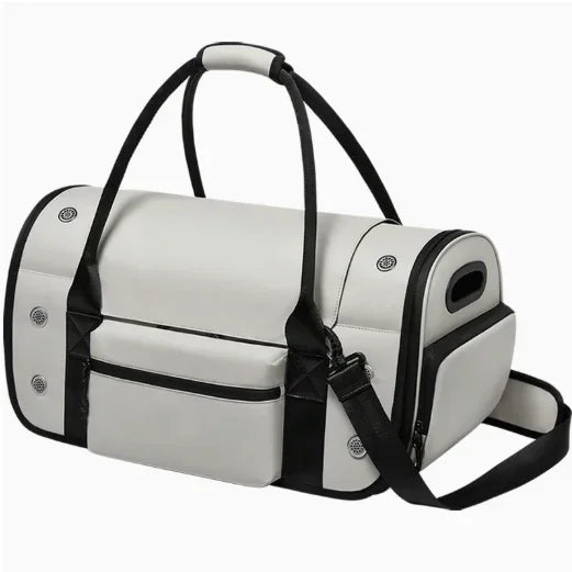 Collapsible Breathable Pet Crossbody Travel Carrier Bag for Dogs Cats