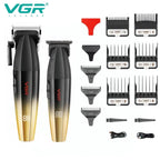 Men Professional Cordless Hair Clipper Rechargeable Trimmer Set