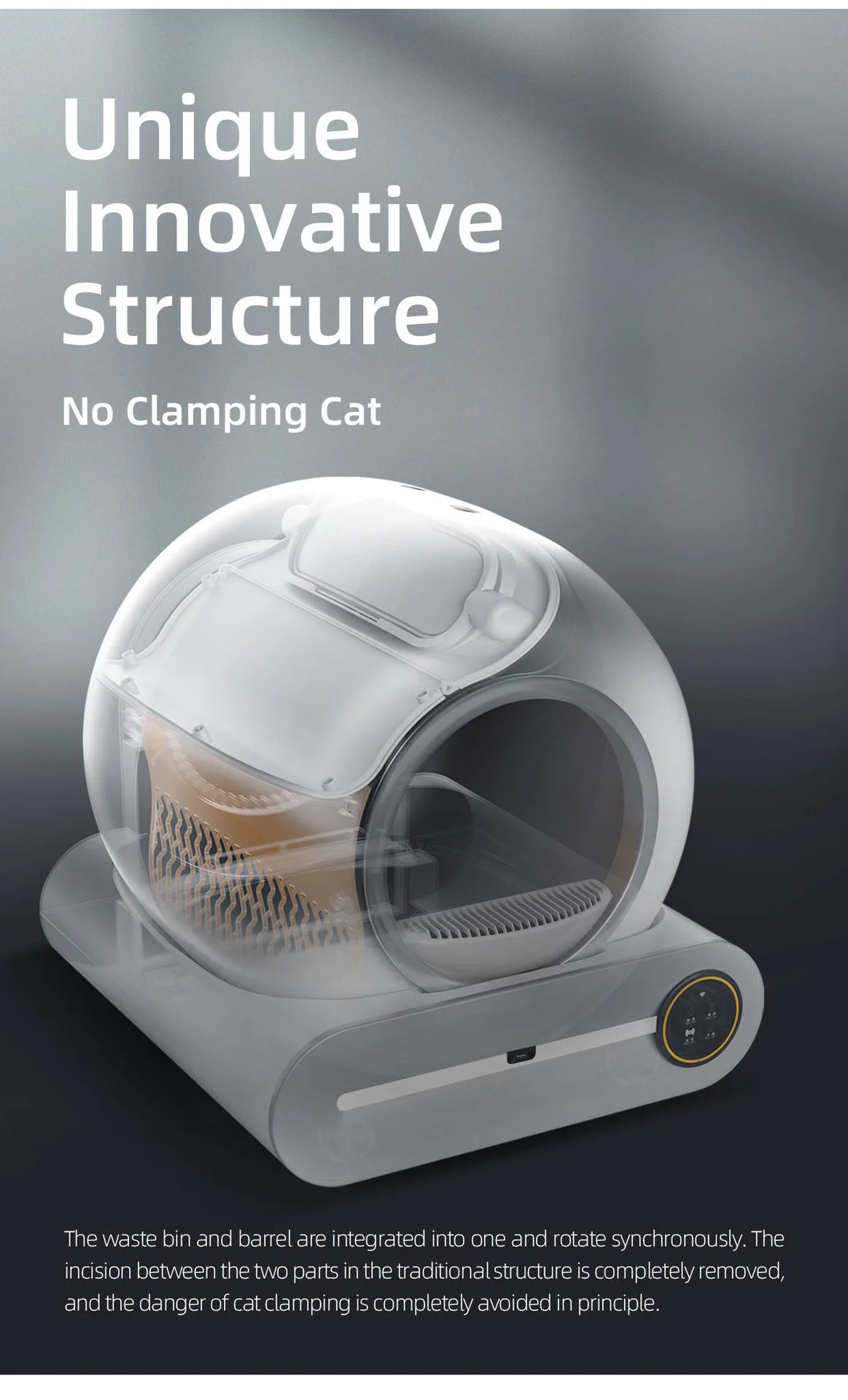 Automatic Intelligent Cat Litter Box for Cats