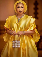 Women's Plus Size African Traditional Kaftan Boubou Maxi Dress