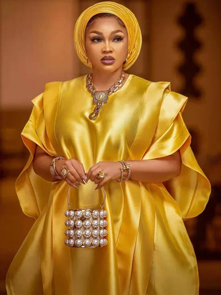 Women's Plus Size African Traditional Kaftan Boubou Maxi Dress