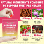 Berberine Milk Thistle Cinnamon ACV Dietary Supplement Gummies