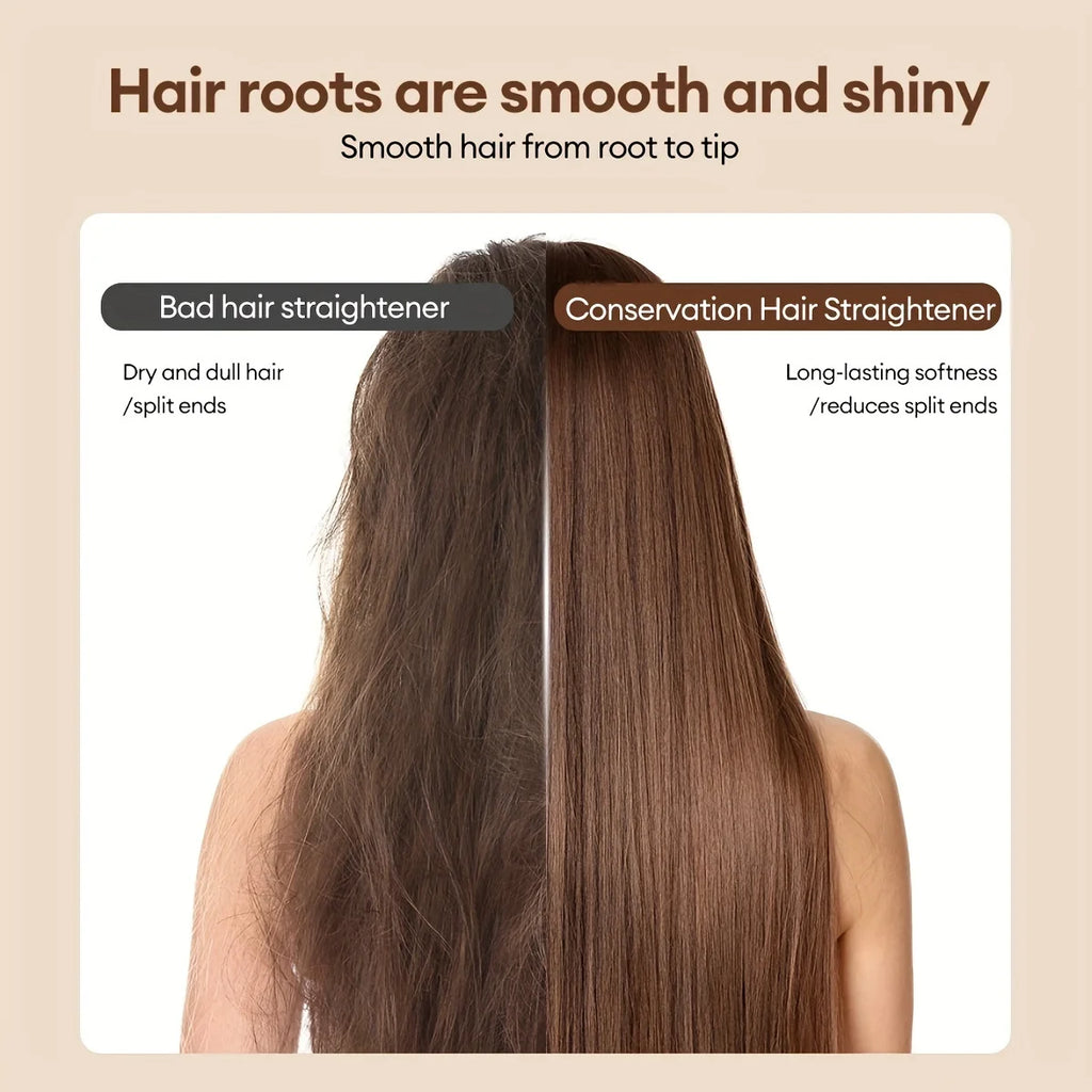 Wide-Width Ionic Hair Straightener with 4 Temperature Settings